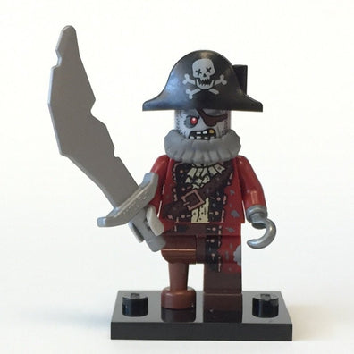 LEGO Minifigure-Zombie Pirate-Collectible Minifigures / Series 14-COL14-2-Creative Brick Builders